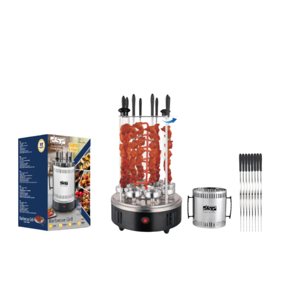 Electric Barbecue Maker 8 Poles + 8 Free 1500W KB4010