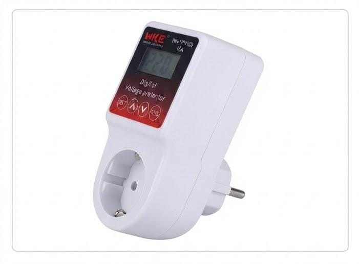 WKE 16A Digital Voltage Protector Plug (WN-VP012D) – 3500W Over/Under Voltage Surge Guard with Delay Timer
