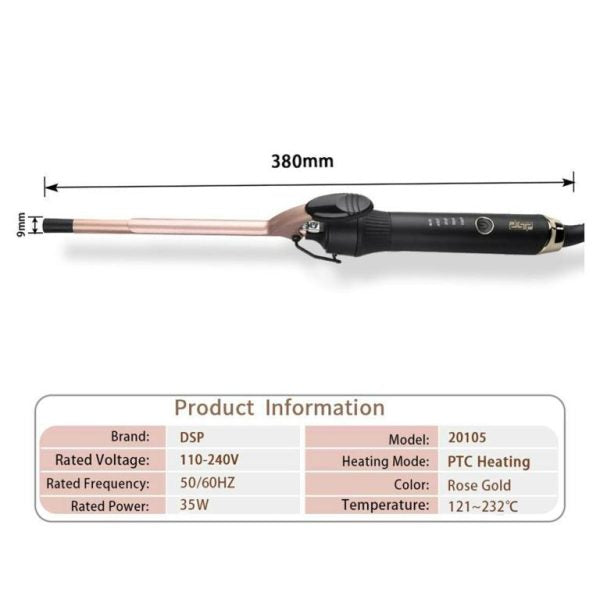 DSP 20105, Professional Hair Curler 9mm
