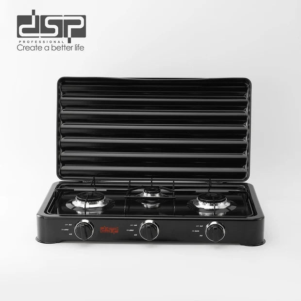 DSP KD5077 Gas Stove – 3 Burners (2200W + 1000W + 2200W)