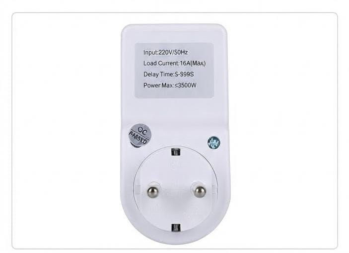 WKE 16A Digital Voltage Protector Plug (WN-VP012D) – 3500W Over/Under Voltage Surge Guard with Delay Timer