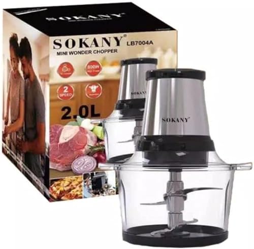 Sokany, Electric Chopper - Lb7004A - 2 Liters - 800W