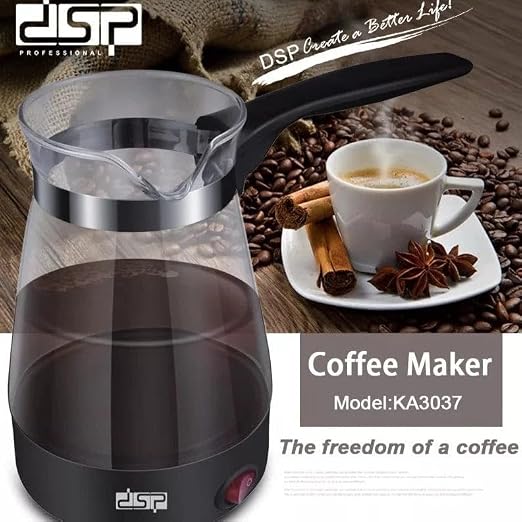 DSP KA3037 Glass Turkish Coffee Maker, 600 Watts - Assorted Colors