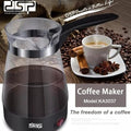DSP KA3037 Glass Turkish Coffee Maker, 600 Watts - Assorted Colors