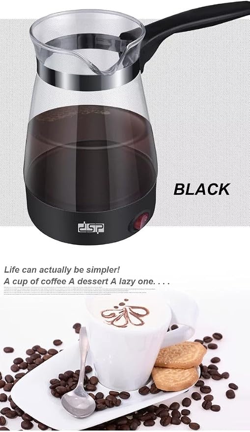 DSP KA3037 Glass Turkish Coffee Maker, 600 Watts - Assorted Colors
