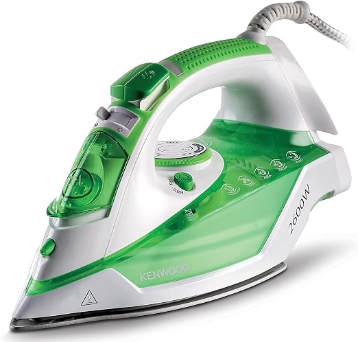 Kenwood 2600W 350 ml Steam Iron, Ceramic Sole Panel, Environmental Function, 45/140g Steam Power, Anti-Distillation,