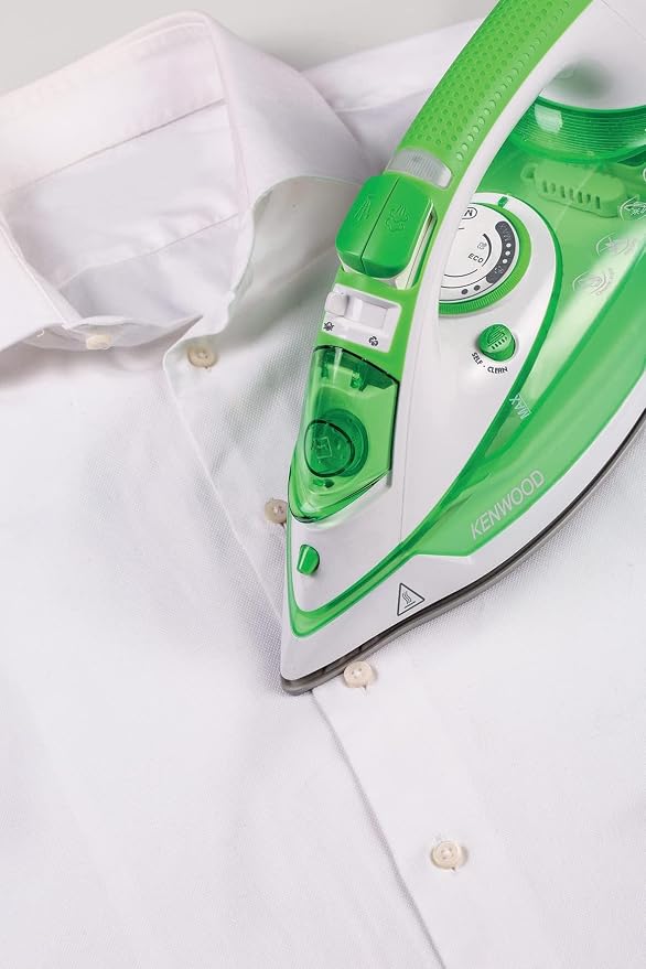 Kenwood 2600W 350 ml Steam Iron, Ceramic Sole Panel, Environmental Function, 45/140g Steam Power, Anti-Distillation,