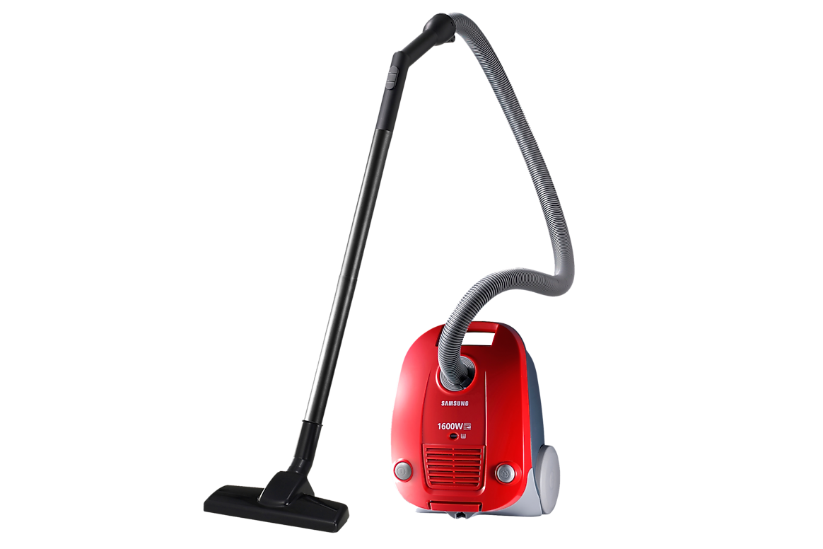 Canister Bag 1600 W Vacuum Cleaner with Dust Blowing Function, Easy Control, Red SC4130