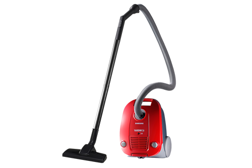 Canister Bag 1600 W Vacuum Cleaner with Dust Blowing Function, Easy Control, Red SC4130