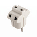 Viälé (Italy) 3-Way Multi-Plug Adapter (10A, 4.0mm 2-Pin Europlug to 3 Outlets)