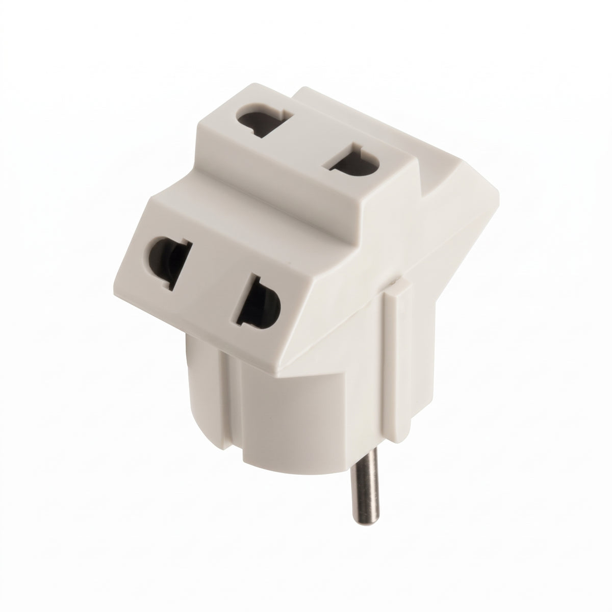 Viälé (Italy) 3-Way Multi-Plug Adapter (10A, 4.0mm 2-Pin Europlug to 3 Outlets)