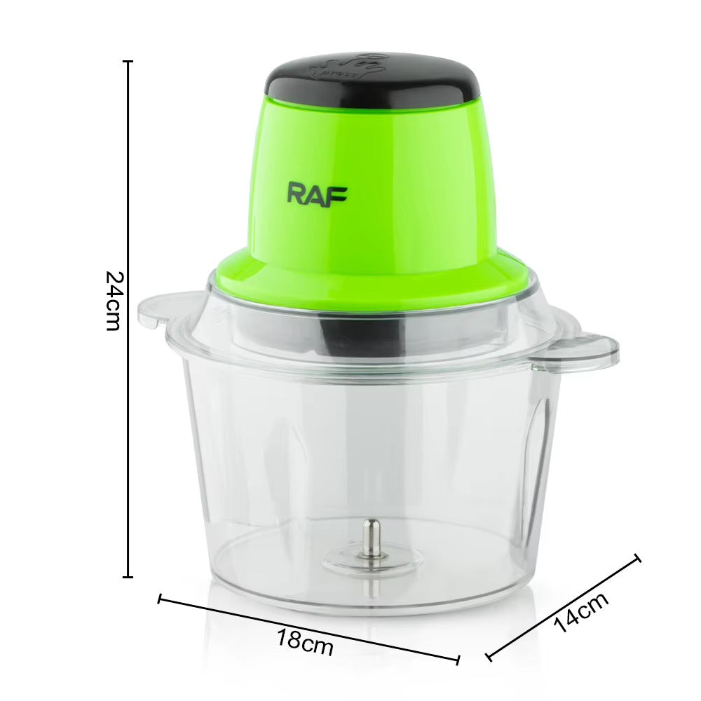 RAF R.7039 2L Glass Blend Chopper Multifunctional Kitchen Electric Fruit Powerful Food Electric Chopper