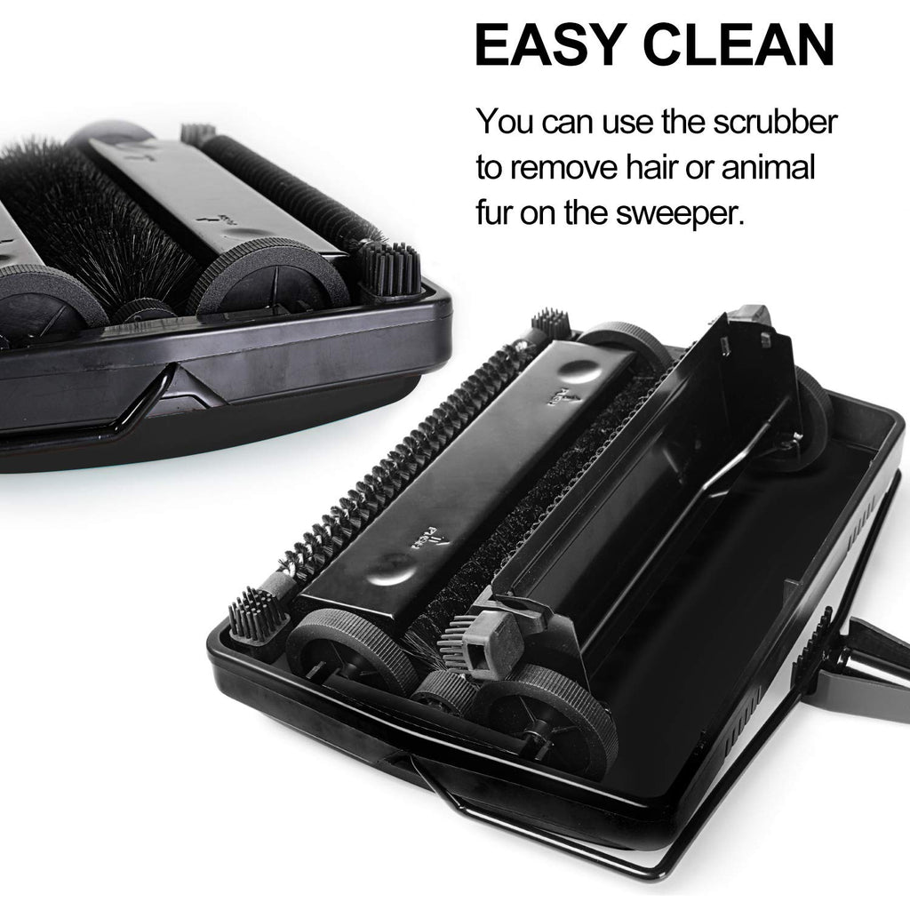 National Star Carpet Sweeper Cleaner Manual Hand Push Non-Electric Blue