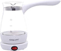 SOKANY YLW-606 Pyrex Coffee Maker, 600 watt, 500 ml - White