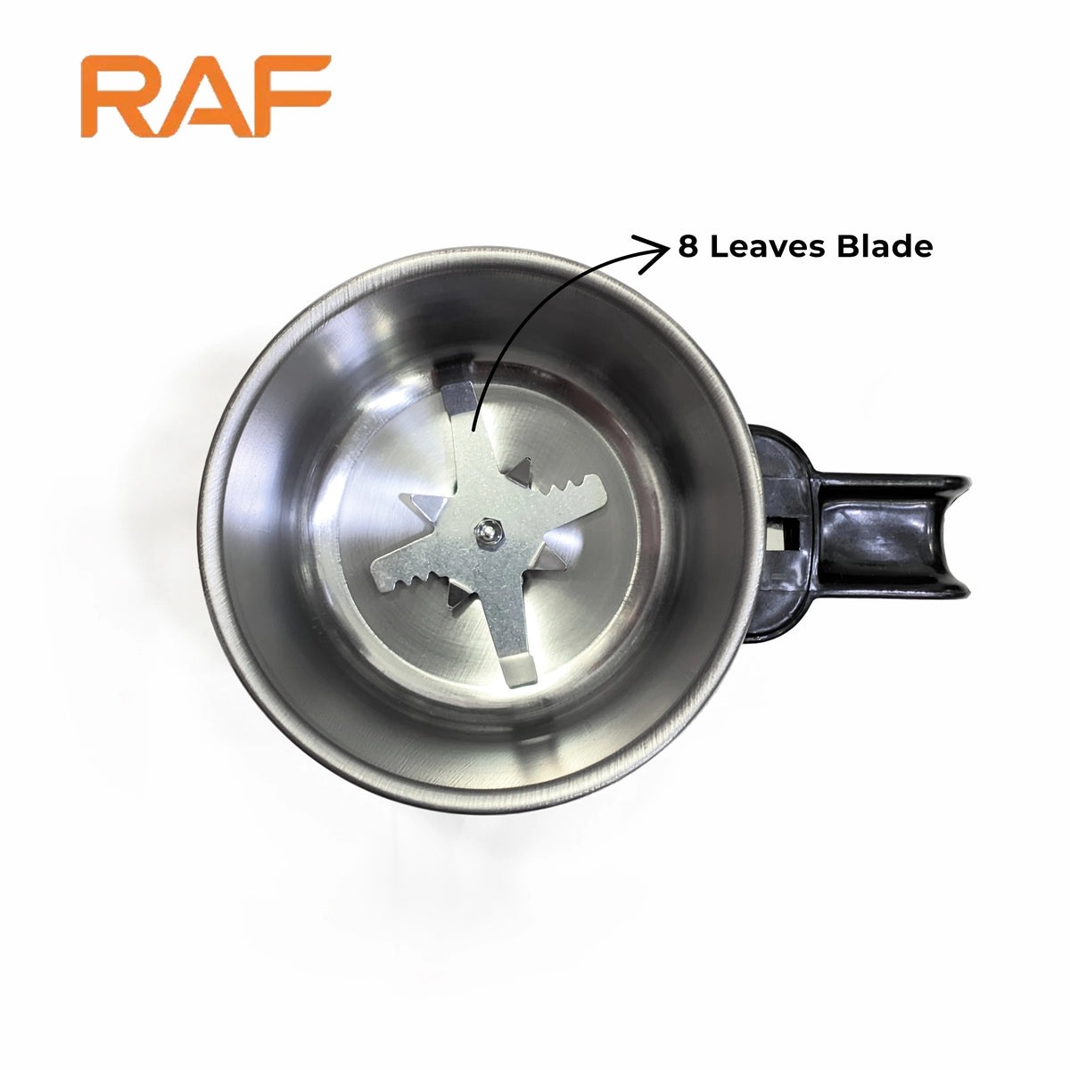 Spice and Coffee Grinder R.7132 – 600g Big Capacity, 8-Blade, 300W