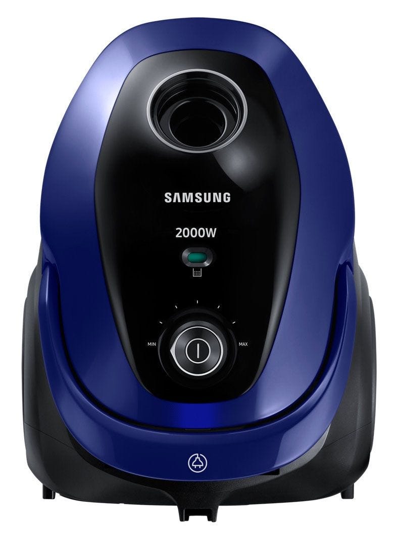 SAMSUNG Canister Vacuum Cleaner, 2000 Watt, Blue - VC20M2510WB/GT