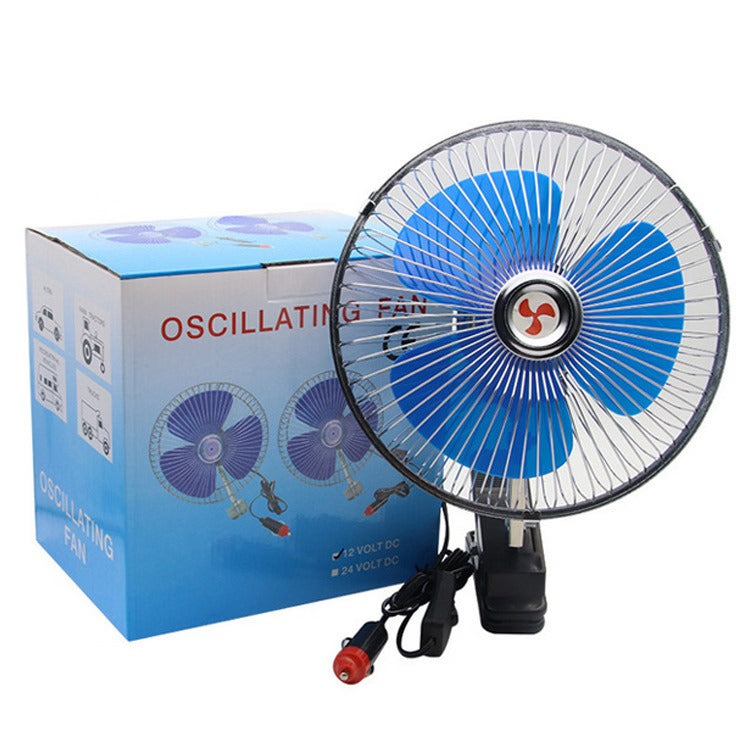10 Inch Adjustable Car Fan – 12V Clip-On Cooling Fan