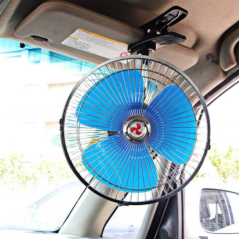 10 Inch Adjustable Car Fan – 12V Clip-On Cooling Fan