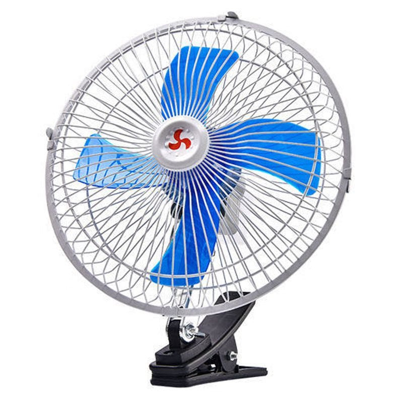 10 Inch Adjustable Car Fan – 12V Clip-On Cooling Fan