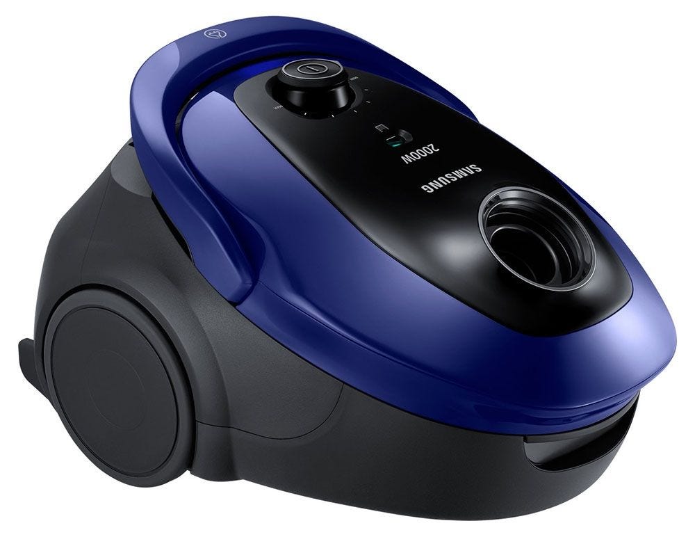 SAMSUNG Canister Vacuum Cleaner, 2000 Watt, Blue - VC20M2510WB/GT