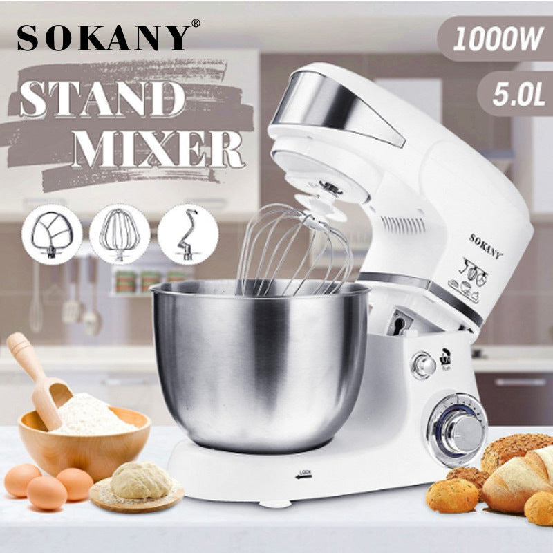 SOKANY SC-206 Kneading Machine with 5L Capacity and 1000W Power