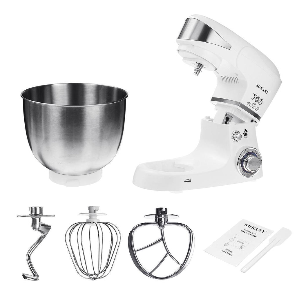 SOKANY SC-206 Kneading Machine with 5L Capacity and 1000W Power
