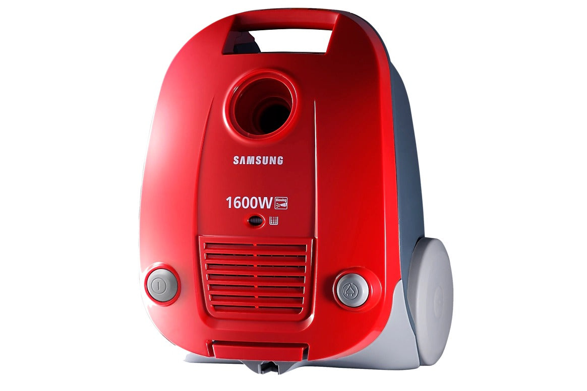 Canister Bag 1600 W Vacuum Cleaner with Dust Blowing Function, Easy Control, Red SC4130
