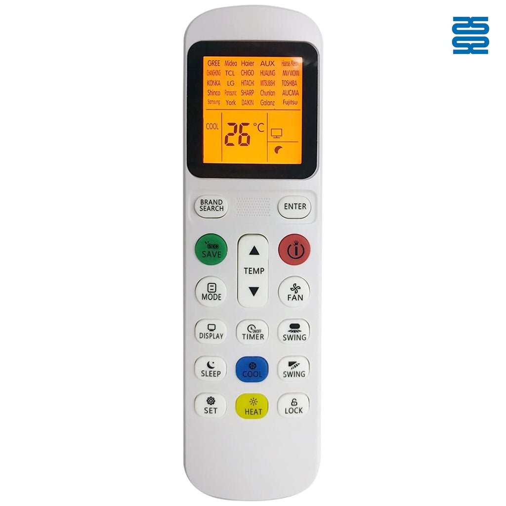 Universal Air Conditioner Remote Control CRC2503V Compatible with All Brands