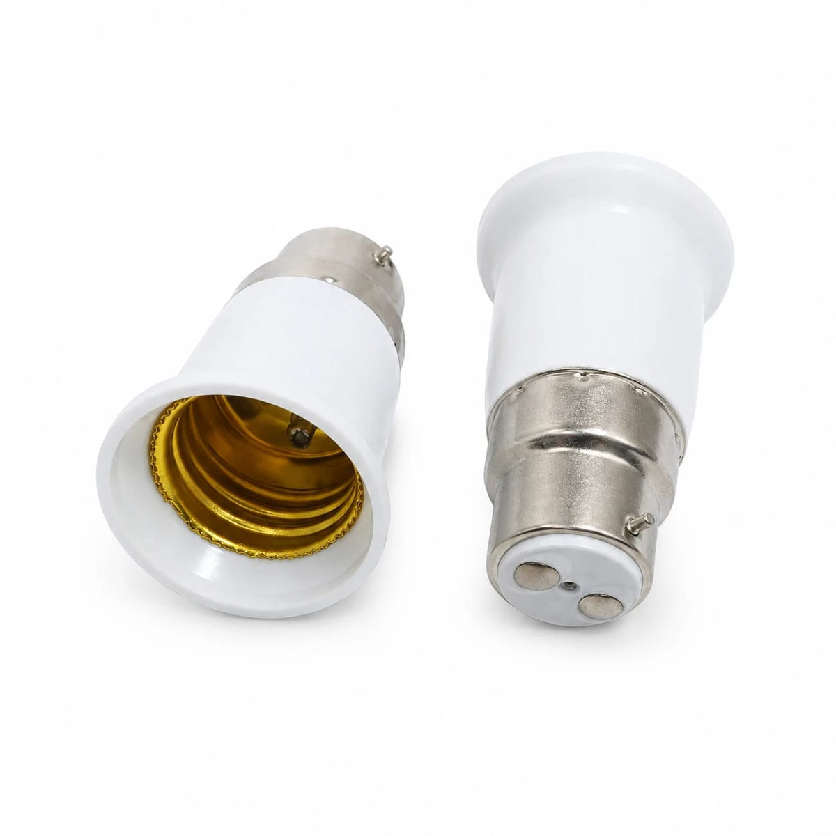 B22 to E27 Light Bulb Socket Adapter (Bayonet Male to Edison Screw Female Converter)