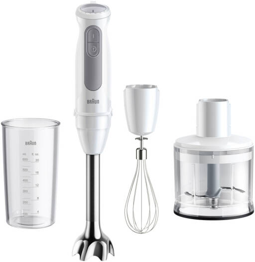 Braun MultiQuick 5 Hand Blender 1000 W with 500 ml Chopper White MQ  50236M