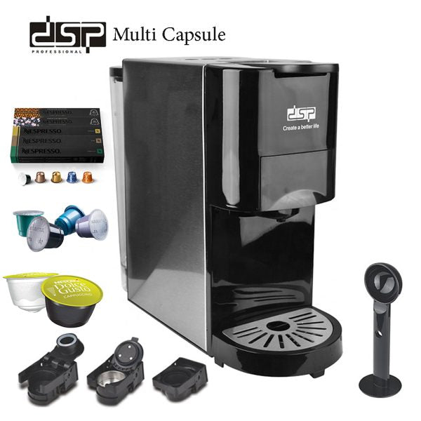 DSP KA3046, Multi Capsule Coffee Machine 3*1 Powder & Capsules