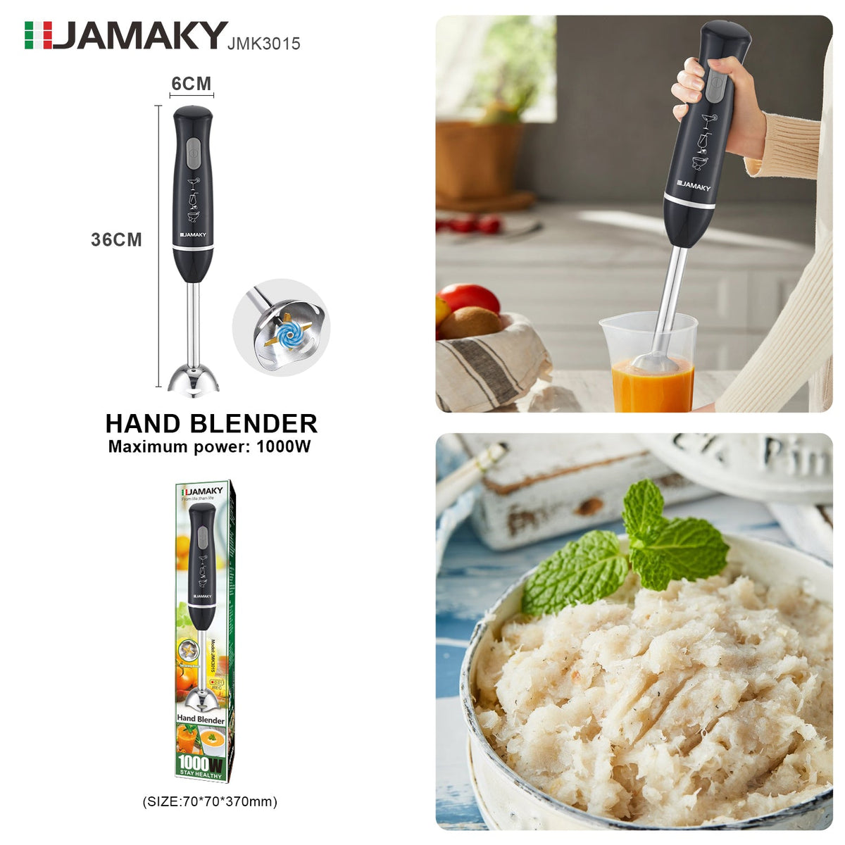 JAMAKY JMK3015 Hand Blender