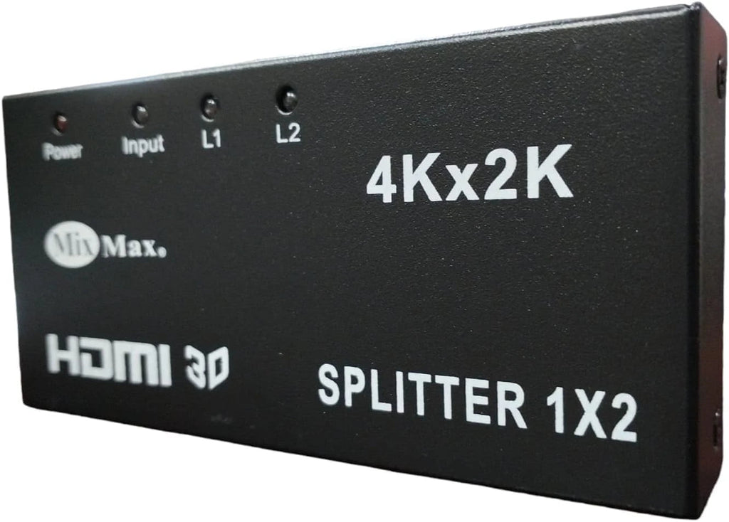 4Kx2K HDMI Splitter 1x2 | 1 In 2 Out Ultra HD 3D Video Duplicator