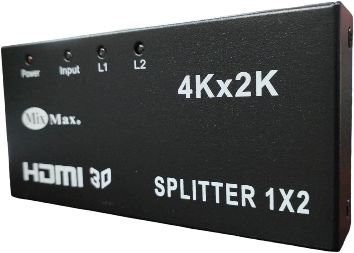 4Kx2K HDMI Splitter 1x2 | 1 In 2 Out Ultra HD 3D Video Duplicator
