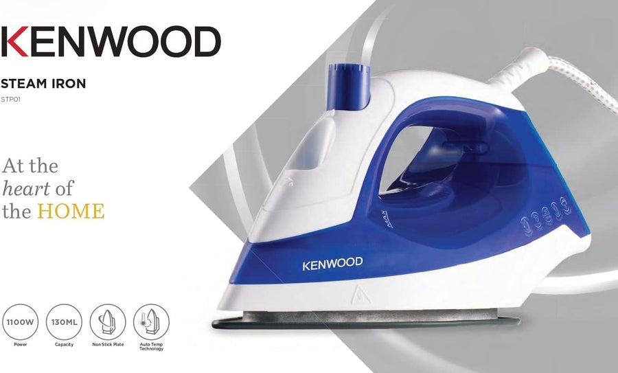 Kenwood Steam Iron Non-Stick Blue STP01.000WB