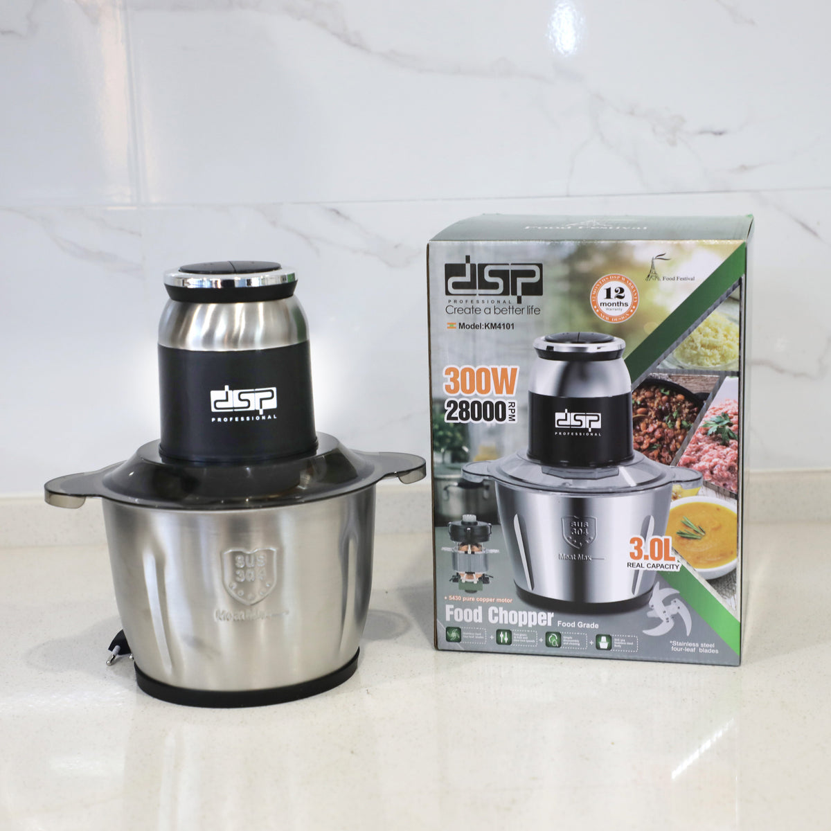 DSP KM4101 Electric Chopper 300 Watts 3 Liter